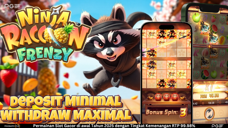 Ninja Racoon Frenzy – Slot Aksi Racoon dengan paduan Ninja